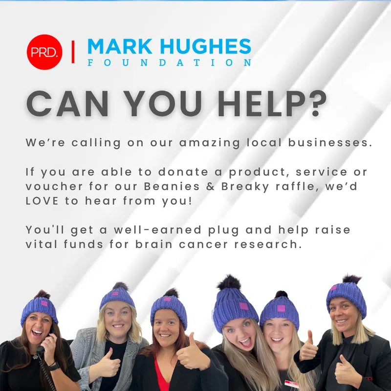 PRD's Beanies & Breaky for Brain Cancer – Join Us on June 20th!