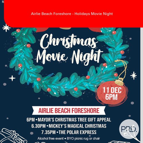 Christmas Movie Night in the Airlie Beach