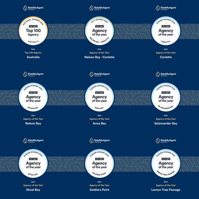 PRD Port Stephens Wins Multiple RateMyAgent 2024 Agency of the Year Awards! cover