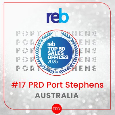 PRD Port Stephens Ranked Among Australia’s Top 50 Sales Offices for 2025 cover