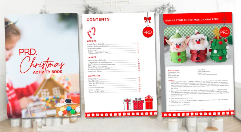 PRD Christmas Activity Book – Recipes, Craft Ideas and More!