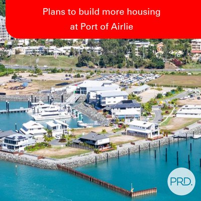 Plans to build more housing at Port of Airlie cover