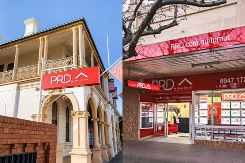 PRD Tumut and PRD Wagga Wagga offices signage