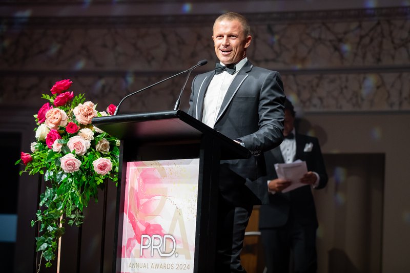 Dane Queenan at the 2024 PRD Awards Gala Dinner