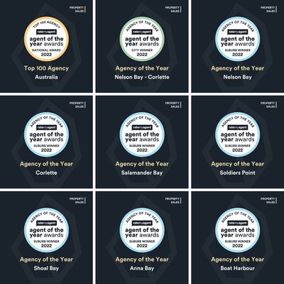 PRD, Port Stephens Agency Of Choice in Rate My Agent’s 2022 Awards cover