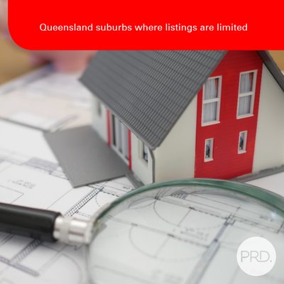 Queensland suburbs where listings are limited cover